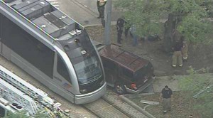 METRO rail accident in Houston medical center