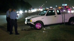 fatal rear end accident on North Loop Monte Carlo Ford Ranger