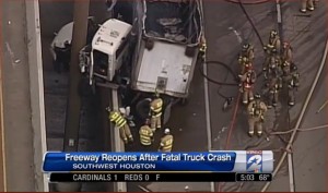 One killed in 18 wheeler accident on Southwest Freeway Houston Houston 18 wheeler truck accident attorneys Smith & Hassler